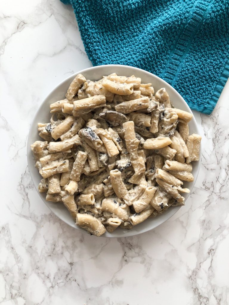 Creamy Vegan Mushroom Pasta Sauce - Live Simply Healthy